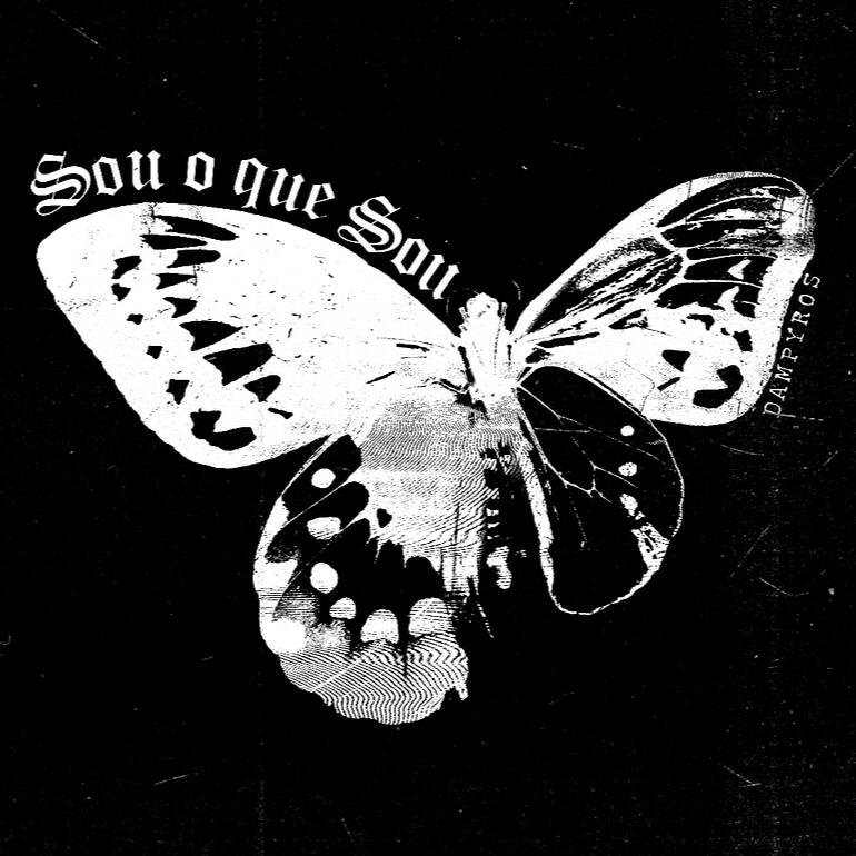 "Sou o que Sou" - borboleta ginandromorfo bilateral. 2023.